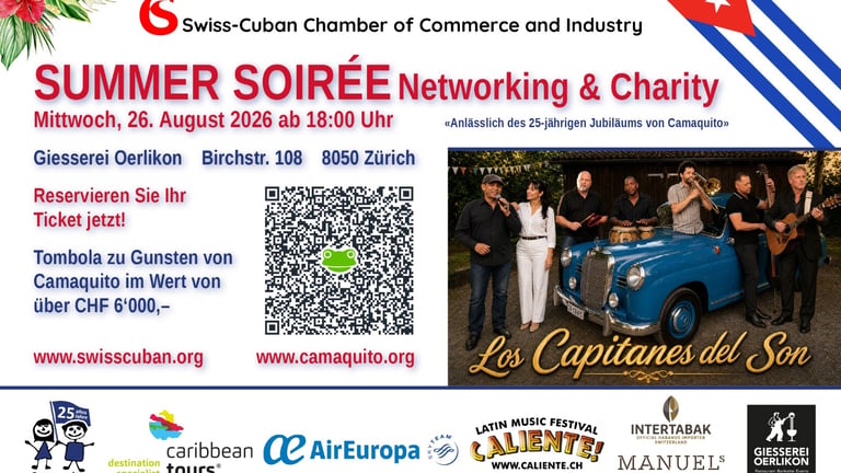 SwissCubanCham Summer Soirée - Networking & Charity