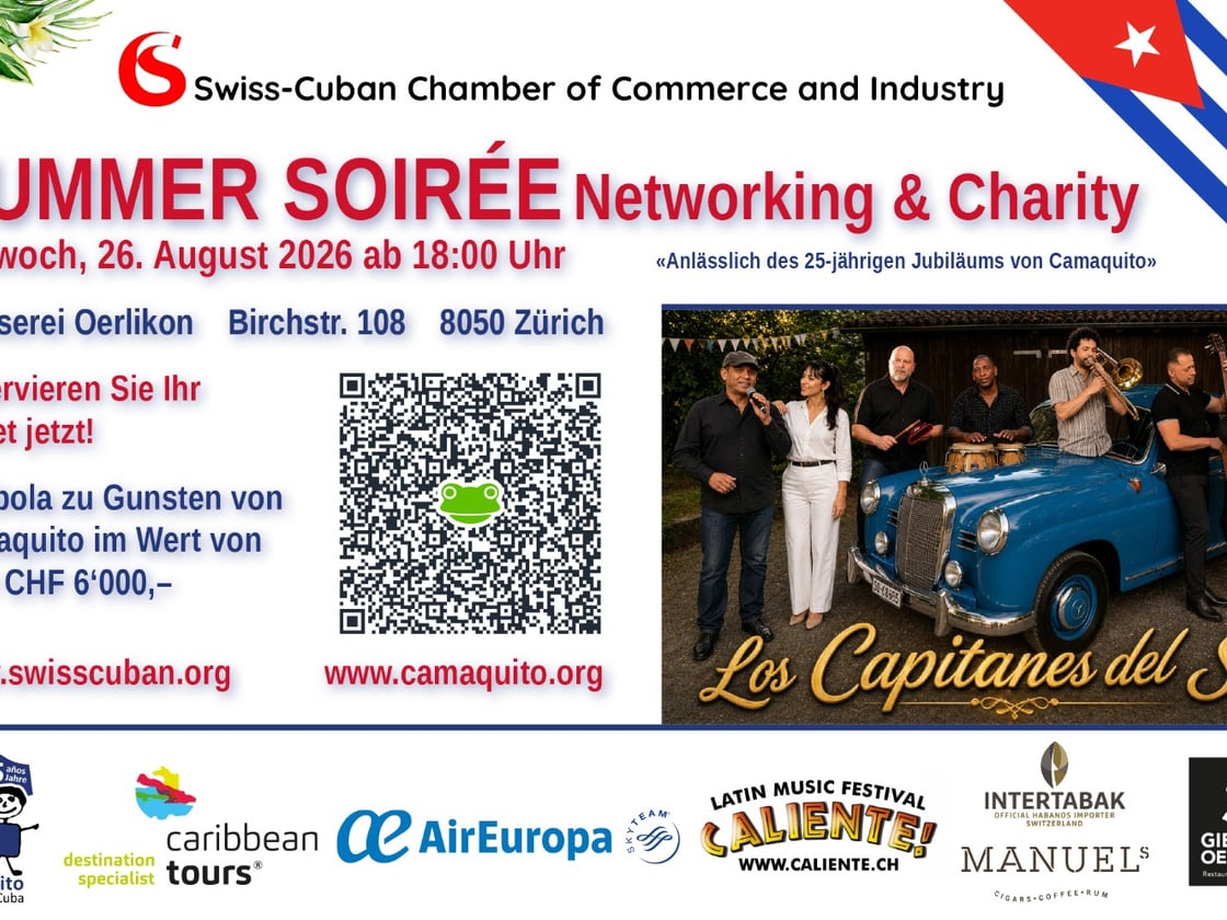 SwissCubanCham Summer Soirée - Networking & Charity
