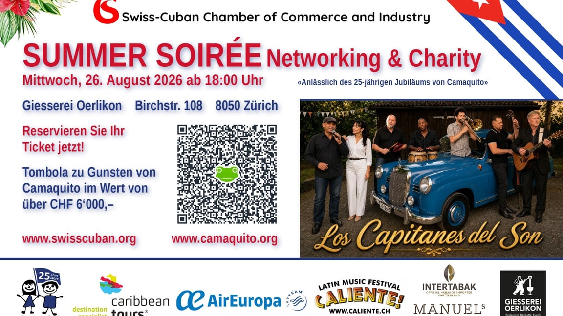 SwissCubanCham Summer Soirée - Networking & Charity
